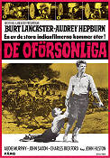 De oförsonliga 1960 poster Burt Lancaster Audrey Hepburn Audie Murphy John Huston