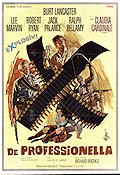 De professionella 1966 poster Burt Lancaster Lee Marvin Claudia Cardinale Richard Brooks