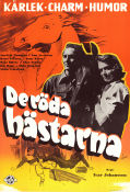 De röda hästarna 1954 poster Gun Arvidsson Jan-Erik Lindqvist Allan Bohlin Ivar Johansson Hästar