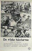 De röda hästarna 1954 poster Gun Arvidsson Jan-Erik Lindqvist Allan Bohlin Ivar Johansson Hästar