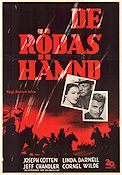 De rödas hämnd 1950 poster Joseph Cotten Linda Darnell Jeff Chandler Robert Wise