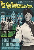 De sju hökarnas hus 1959 poster Robert Taylor Nicole Maurey Richard Thorpe