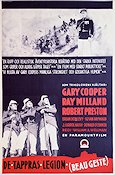 De tappras legion 1939 poster Gary Cooper Ray Milland