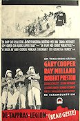 De tappras legion 1939 poster Gary Cooper Ray Milland