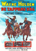 De tappras väg 1959 poster John Wayne William Holden Constance Towers John Ford Hästar