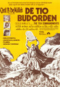 De tio budorden 1956 poster Charlton Heston Yul Brynner Anne Baxter Cecil B DeMille Religion