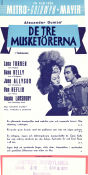 De tre musketörerna 1949 poster Lana Turner George Sidney