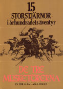 De tre musketörerna 1973 poster Oliver Reed Raquel Welch Richard Chamberlain Charlton Heston Richard Lester Äventyr matinée