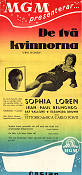 De två kvinnorna 1960 poster Sophia Loren Jean-Paul Belmondo Vittorio De Sica