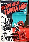 De var alla tappra män 1954 poster Errol Flynn Patrice Wymore Berg