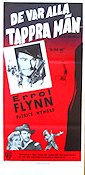 De var alla tappra män 1954 poster Errol Flynn Patrice Wymore Berg