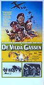De vilda gässen 1978 poster Roger Moore Richard Burton Richard Harris Hardy Kruger Andrew McLaglen Fallskärm