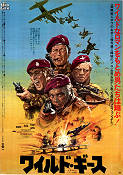 De vilda gässen 1978 poster Roger Moore Richard Burton Richard Harris Hardy Kruger Andrew McLaglen Fallskärm