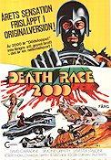 Death Race 2000 1975 poster David Carradine Sylvester Stallone Simone Griffeth Roger Corman Bilar och racing Kultfilmer