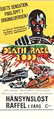 Death Race 2000 1975 poster David Carradine Sylvester Stallone Simone Griffeth Roger Corman Bilar och racing Kultfilmer