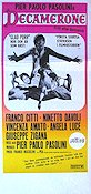 Decamerone 1971 poster Franco Citti Ninetto Davoli Pier Paolo Pasolini