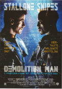 Demolition Man 1993 poster Sylvester Stallone Wesley Snipes Sandra Bullock Marco Brambilla