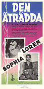 Den åtrådda 1954 poster Sophia Loren Gérard Oury Mario Soldati