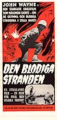 Den blodiga stranden 1949 poster John Wayne John Agar Adele Mara Allan Dwan Asien Krig