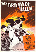 Den brinnande dalen 1942 poster Richard Dix Leo Carrillo Preston Foster William C McGann