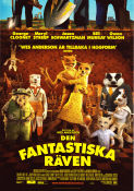 Den fantastiska räven 2009 poster George Clooney Wes Anderson Text: Roald Dahl Animerat