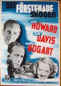 Den förstenade skogen 1936 poster Leslie Howard Humphrey Bogart Bette Davis