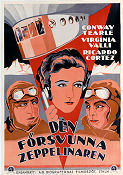 Den försvunna zeppelinaren 1929 poster Conway Tearle Virginia Valli Edward Sloman