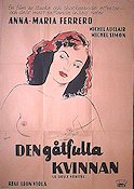 Den gåtfulla kvinnan 1952 poster Anna-Maria Ferrero