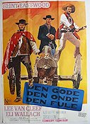 Den gode Den onde Den fule 1966 poster Clint Eastwood Lee Van Cleef Eli Wallach Sergio Leone