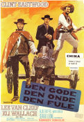 Den gode Den onde Den fule 1966 poster Clint Eastwood Lee Van Cleef Eli Wallach Sergio Leone