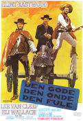 Den gode Den onde Den fule 1966 poster Clint Eastwood Lee Van Cleef Eli Wallach Sergio Leone