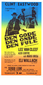 Den gode Den onde Den fule 1966 poster Clint Eastwood Lee Van Cleef Eli Wallach Sergio Leone