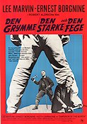 Den grymme den starke och den fege 1973 poster Lee Marvin Ernest Borgnine Keith Carradine Robert Aldrich
