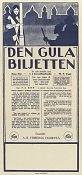 Den gula biljetten 1928 poster Anna Sten Ivan Koval-Samborsky Fyodor Otsep