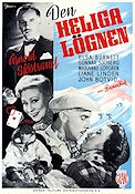 Den heliga lögnen 1944 poster Arnold Sjöstrand Elsa Burnett
