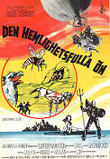 Den hemlighetsfulla ön 1961 poster Michael Craig Joan Greenwood Ray Harryhausen Text: Jules Verne