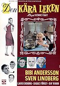 Den kära leken 1959 poster Bibi Andersson Lars Ekborg Sif Ruud Kenne Fant