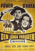 Den långa paraden 1955 poster Tyrone Power Maureen O´Hara Robert Francis John Ford