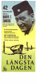 Den längsta dagen 1962 poster Paul Anka Richard Burton Henry Fonda Sean Connery John Wayne Ken Annakin Krig Hitta mer: Nazi