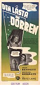 Den låsta dörren 1947 poster Joan Bennett Fritz Lang Film Noir