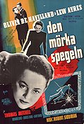 Den mörka spegeln 1946 poster Olivia de Havilland Lew Ayres Film Noir