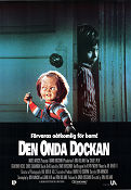 Den onda dockan 1988 poster Catherine Hicks Chris Sarandon Tom Holland Barn