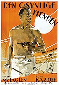 Den osynlige fienden 1934 poster Victor McLaglen Boris Karloff John Ford