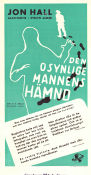 Den osynlige mannens hämnd 1944 poster Jon Hall Alan Curtis Leon Errol John Carradine Ford Beebe