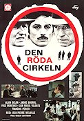 Den röda cirkeln 1971 poster Alain Delon Yves Montand Jean-Pierre Melville