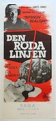 Den röda linjen 1965 poster Keir Dullea Jack Warden Krig