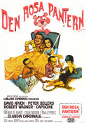 Den Rosa Pantern 1963 poster Peter Sellers David Niven Claudia Cardinale Robert Wagner Blake Edwards Affischkonstnär: Jack Rickard Hitta mer: Pink Panther