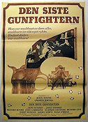 Den siste gunfightern 1976 poster John Wayne Vapen