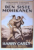 Den siste mohikanen 1932 poster Harry Carey Edwina Booth