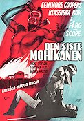 Den siste mohikanen 1971 poster Jack Taylor Text: James Fenimore Cooper